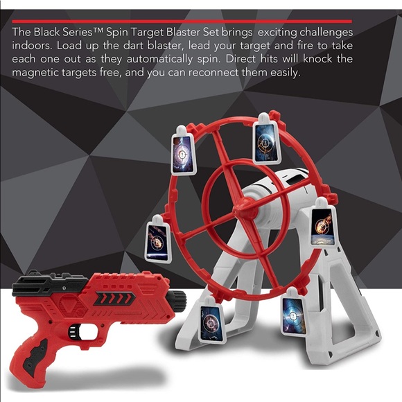 The Black Series Spin Target Blaster Set Rotating Desktop Arcade Game - Picture 7 of 8
